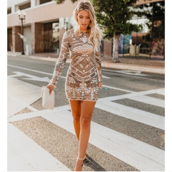 endless rose sequin dress